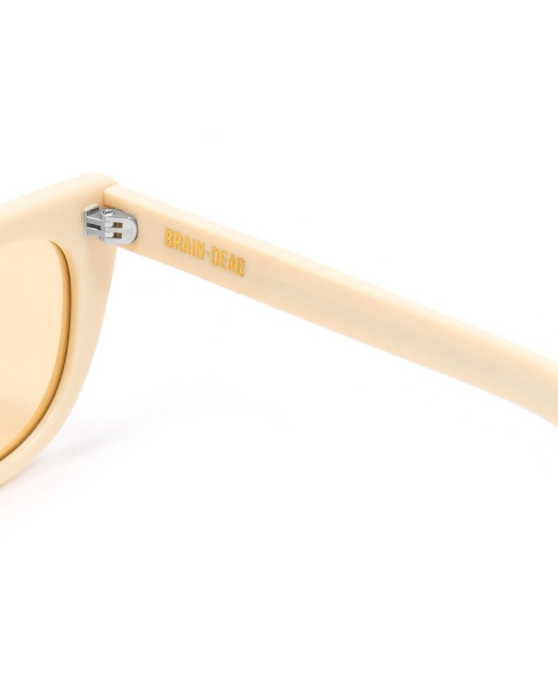 White Beige Brain Dead Natto Post Modern Primitive Eye Protection Sunglasses | AU 1608243-EZ