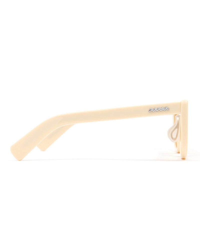 White Beige Brain Dead Natto Post Modern Primitive Eye Protection Sunglasses | AU 1608243-EZ