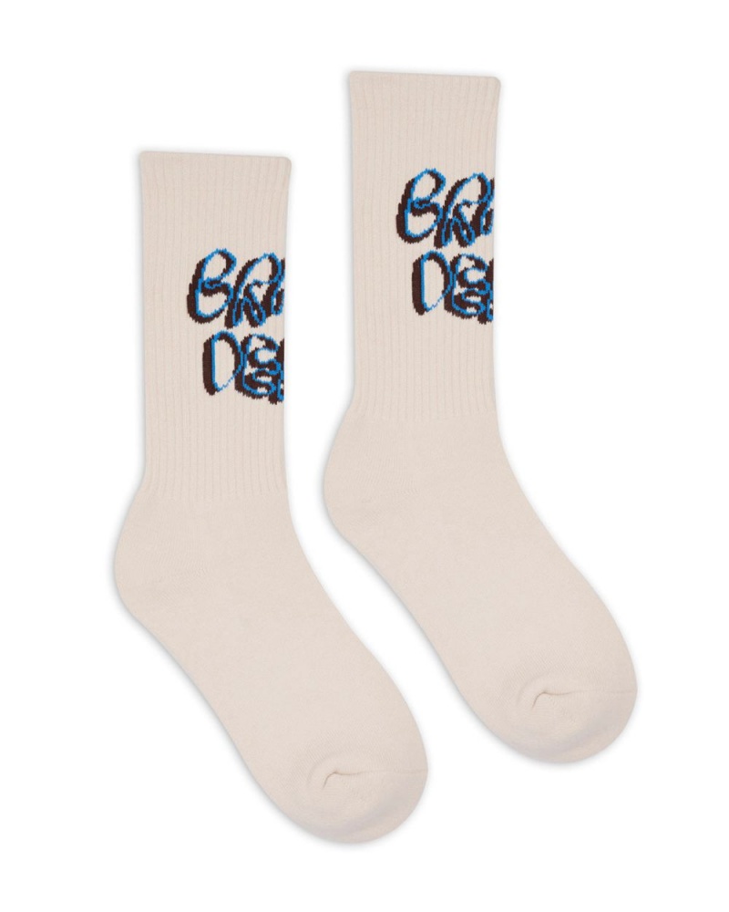 White Brain Dead Bd Stringy Socks | AU 3849657-CE