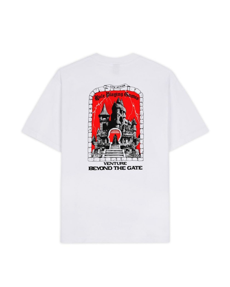 White Brain Dead Beyond The Gate T-Shirt | AU 8526071-CT