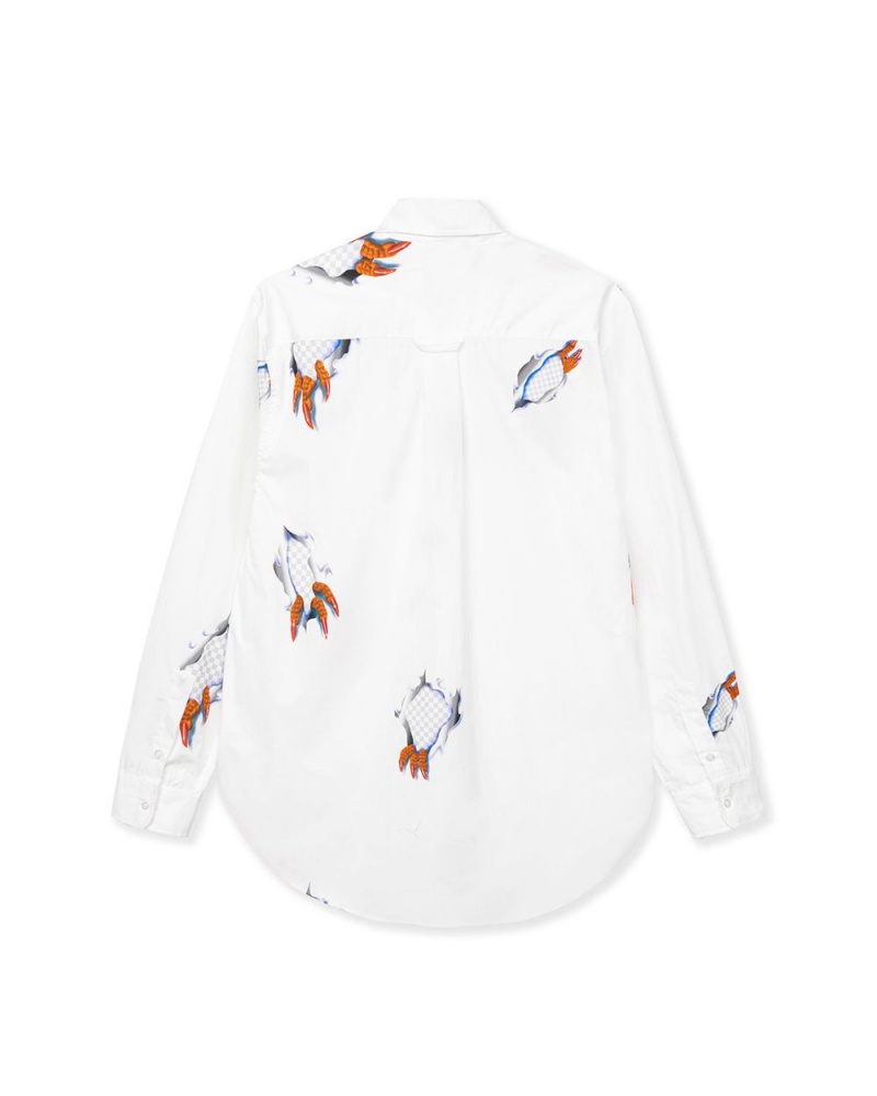 White Brain Dead Claw Button Up Shirt | AU 2079461-PN