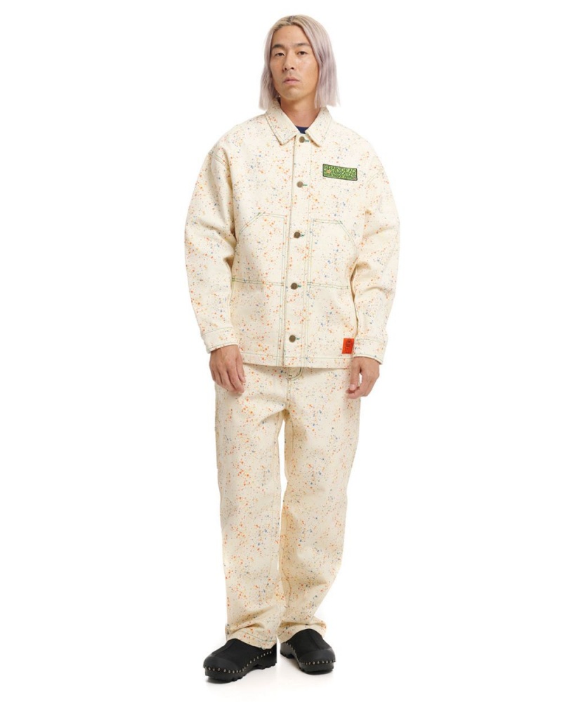 White Brain Dead Dickies Gardening Jacket | AU 4218650-DR