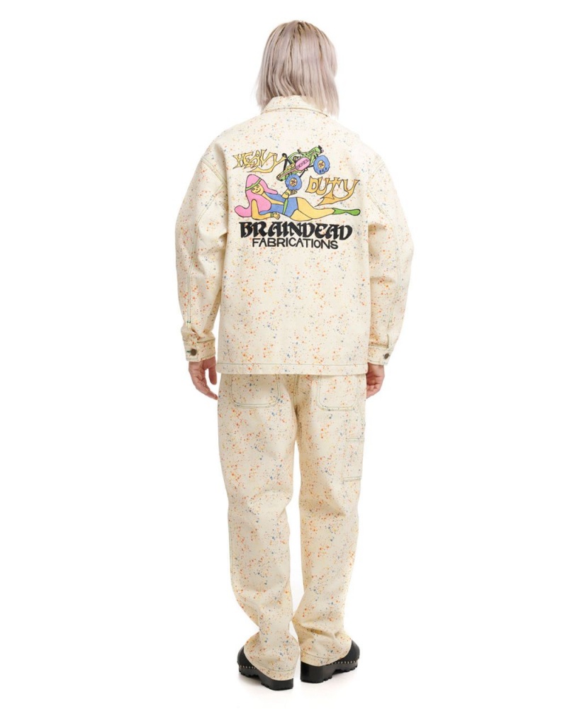 White Brain Dead Dickies Gardening Jacket | AU 4218650-DR