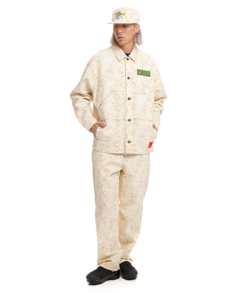 White Brain Dead Dickies Gardening Jacket | AU 4218650-DR