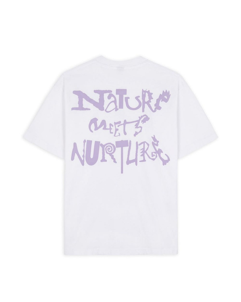 White Brain Dead Equipment Nature Nature T-Shirt | AU 9854726-QU