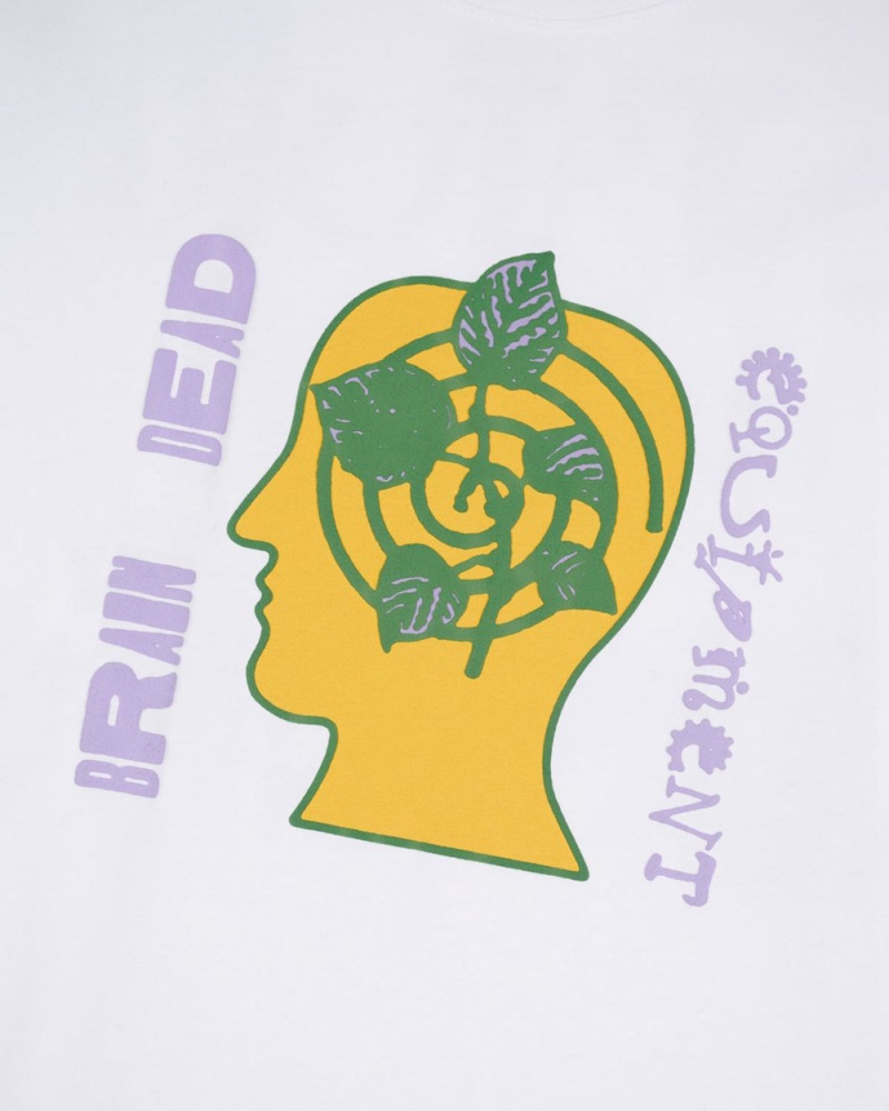 White Brain Dead Equipment Nature Nature T-Shirt | AU 9854726-QU