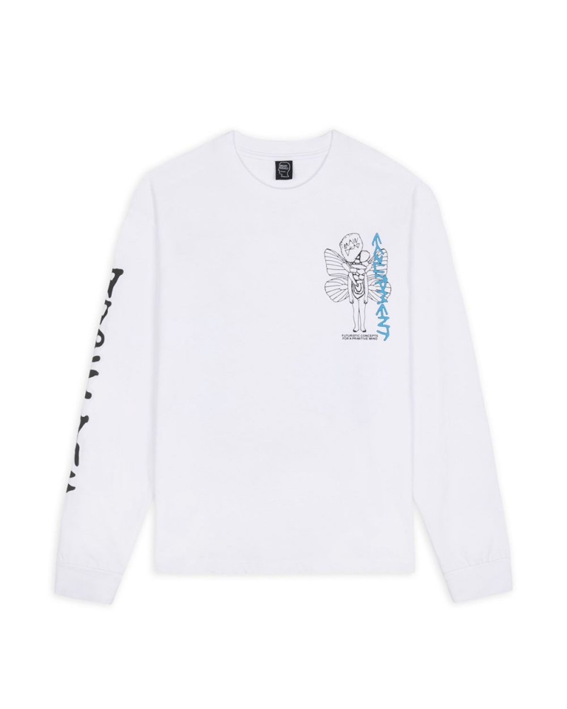 White Brain Dead Equipment Primitive Fairy Long Sleeve T-Shirt | AU 2819705-GK