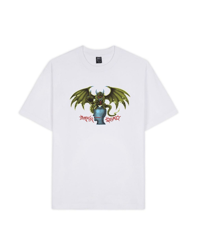 White Brain Dead Final Boss T-Shirt | AU 6183452-BN