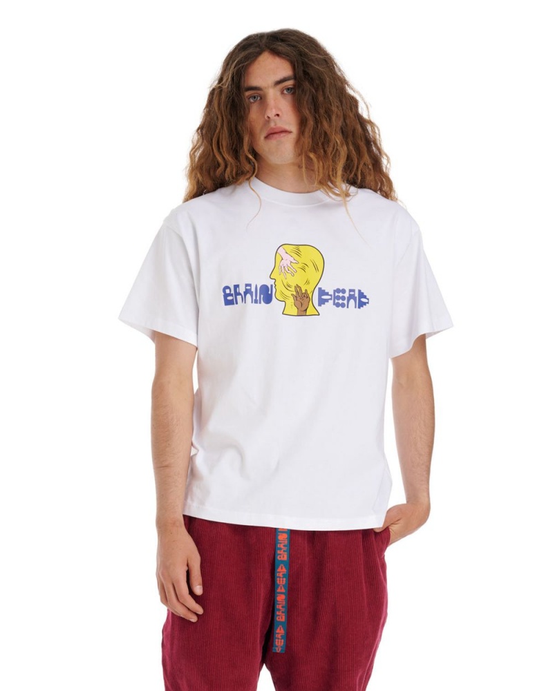 White Brain Dead Handheld T-Shirt | AU 6341857-BX