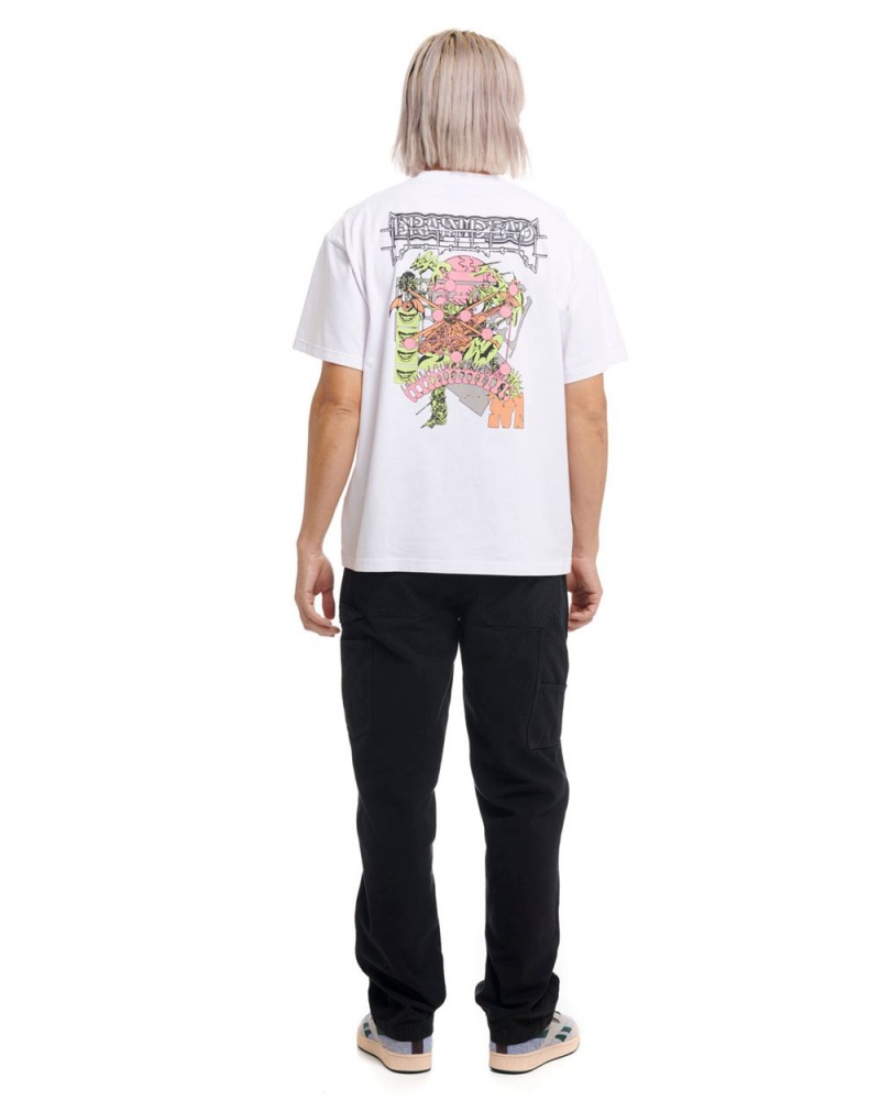 White Brain Dead Helicopter T-Shirt | AU 9851047-AN