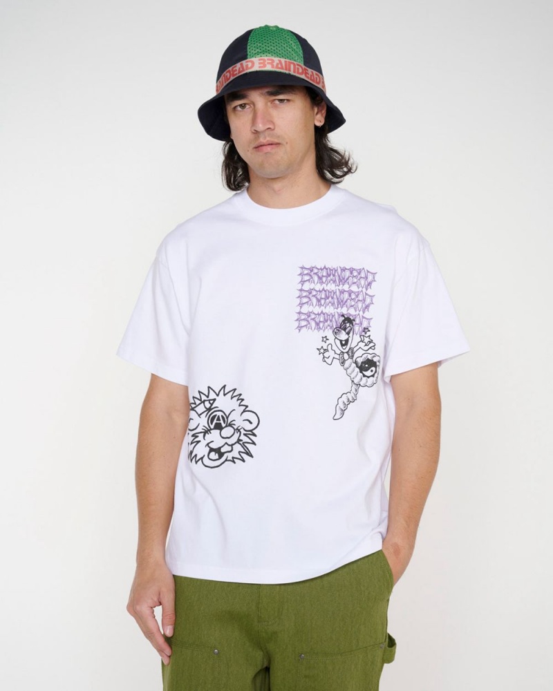 White Brain Dead Jiblets T-Shirt | AU 2437890-AC