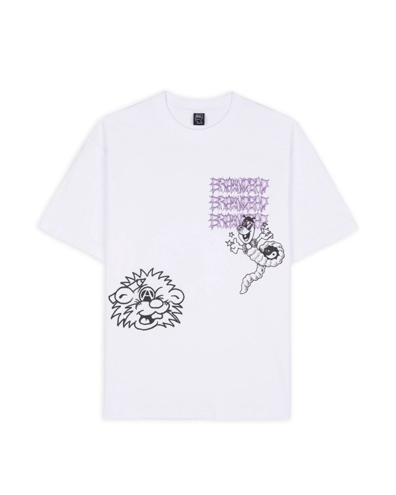 White Brain Dead Jiblets T-Shirt | AU 2437890-AC