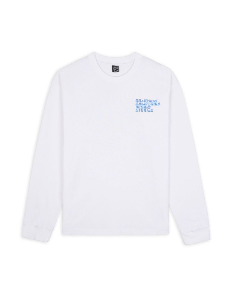 White Brain Dead Permit Everything Long Sleeve T-Shirt | AU 6314052-AU