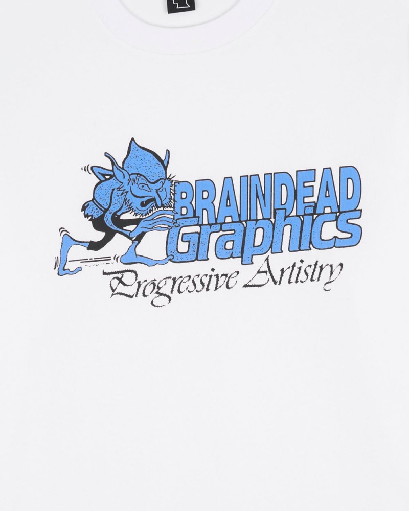 White Brain Dead Progressive Artistry T-Shirt | AU 7961530-UO