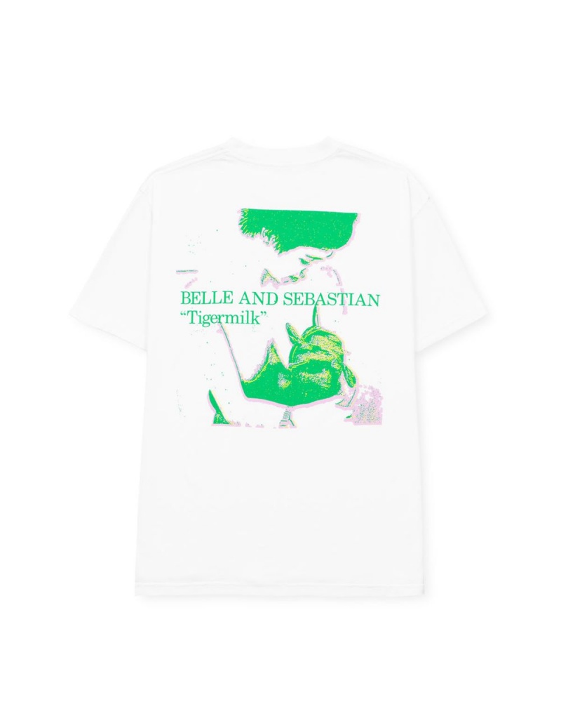 White Brain Dead X Belle And Sebastian Tigermilk T-Shirt | AU 6091843-MR