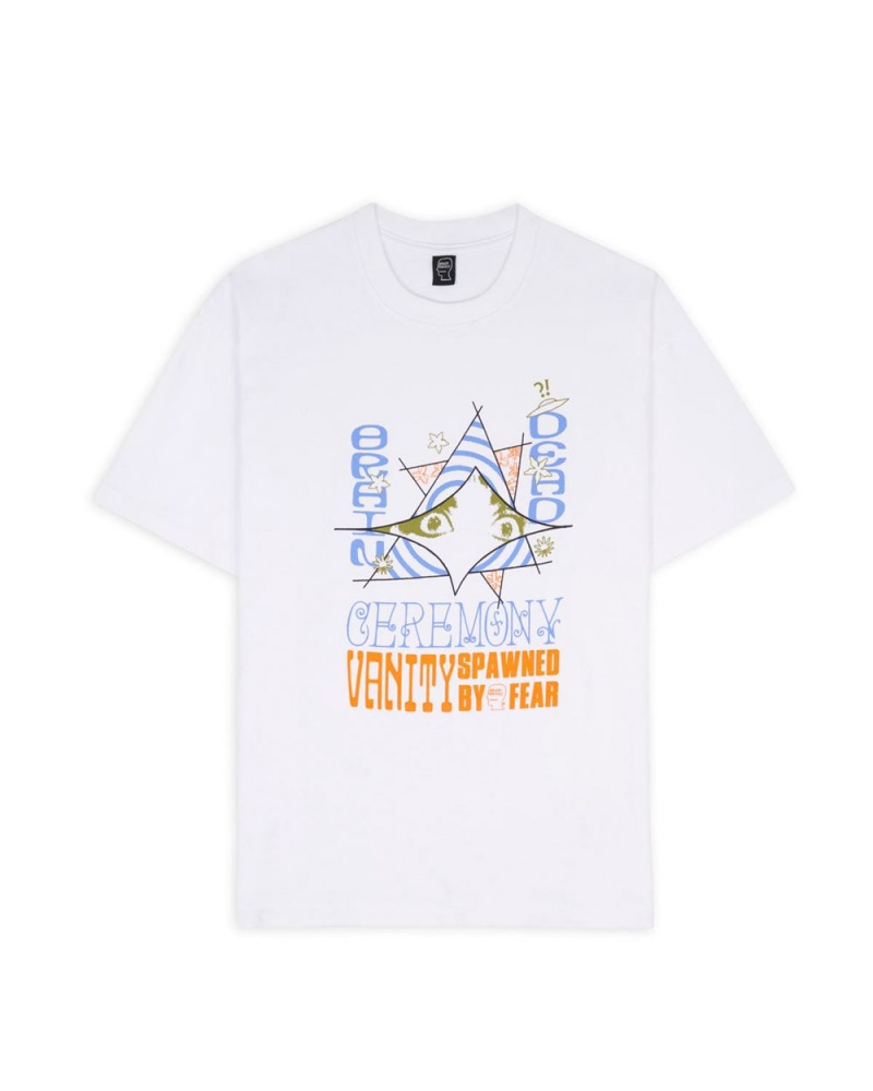 White Brain Dead X Ceremony Vanity T-Shirt | AU 2407961-DQ