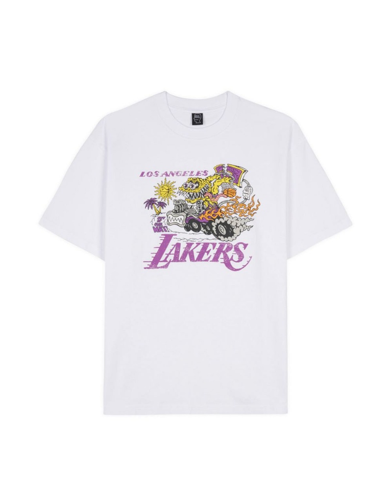 White Brain Dead X NBA Los Angeles Lakers T-Shirt | AU 1704295-EB