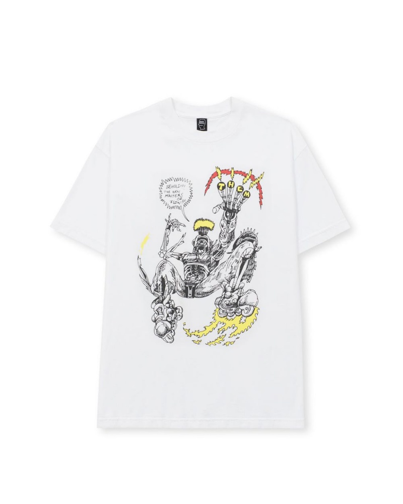 White Brain Dead X Them Masters Of Flow T-Shirt | AU 0671852-PG