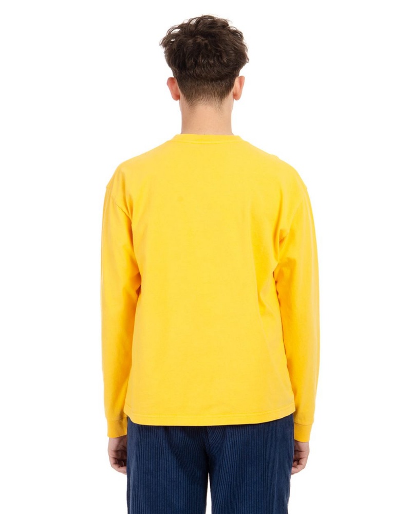 Yellow Brain Dead Brain Eater Long Sleeve T-Shirt | AU 7419602-OB