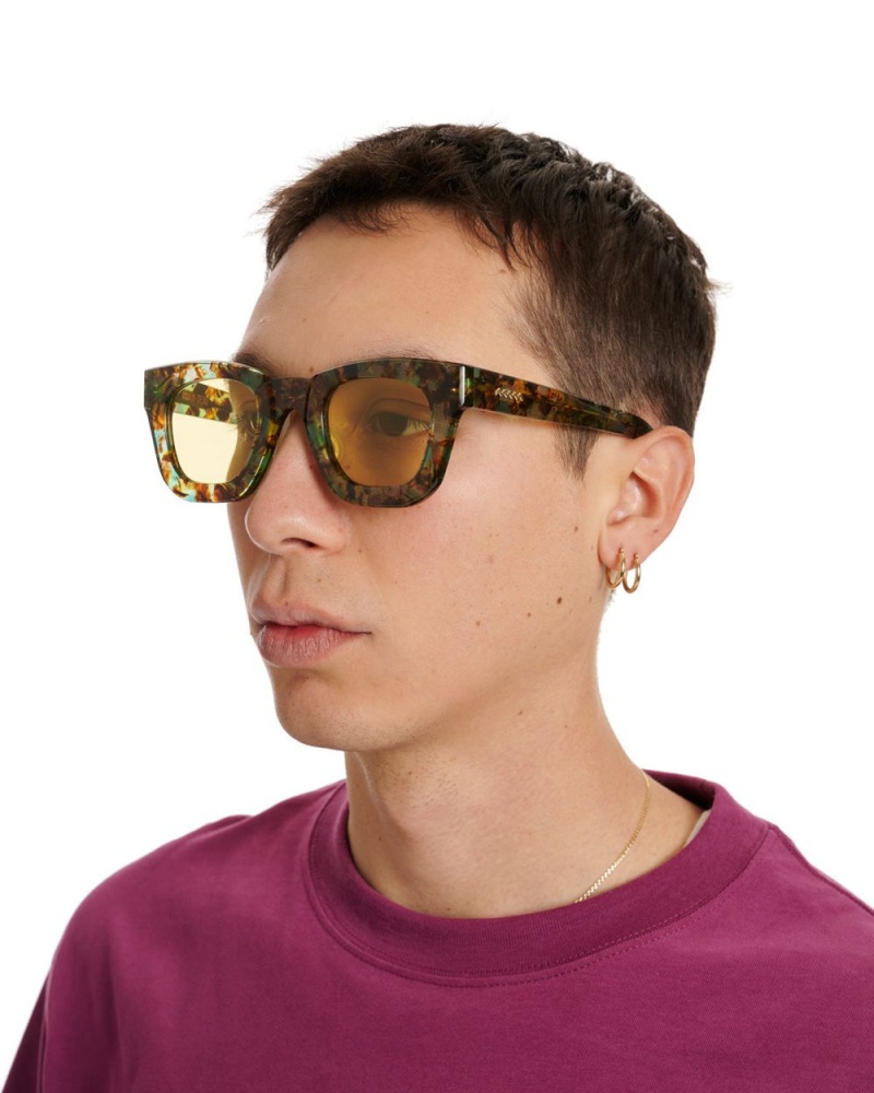 Yellow Brain Dead Elia Post Modern Primitive Eye Protection Sunglasses | AU 4190672-QD