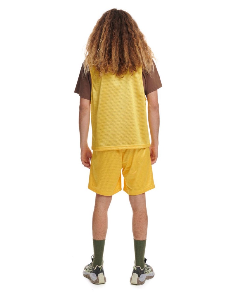 Yellow Brain Dead Grafix Team Shorts | AU 2781965-NF