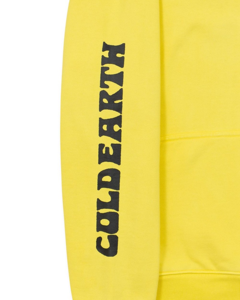 Yellow Brain Dead Heatwave Sweatshirt Hoodie | AU 6742109-IH