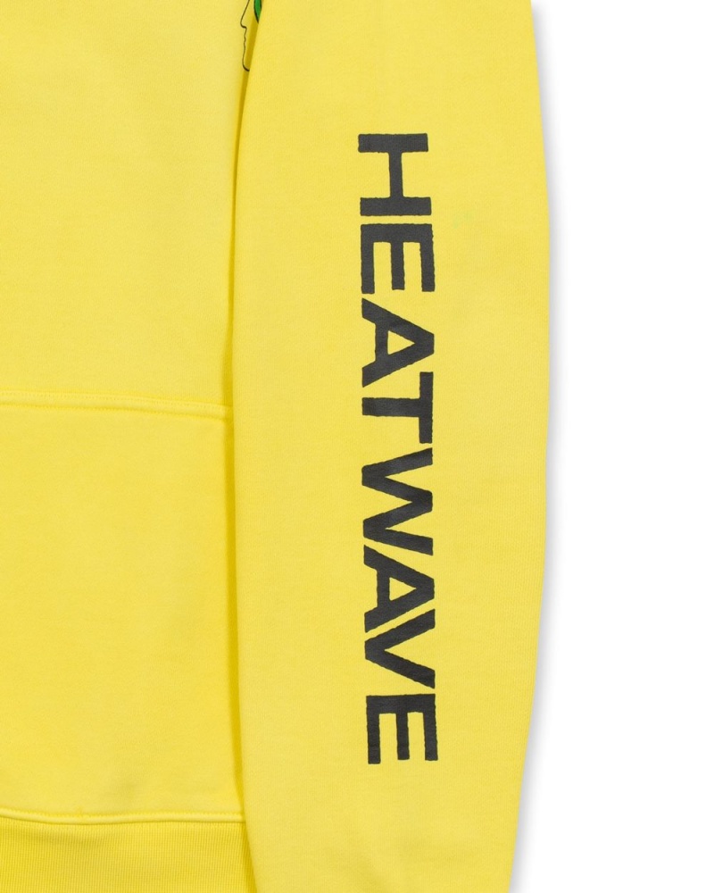 Yellow Brain Dead Heatwave Sweatshirt Hoodie | AU 6742109-IH