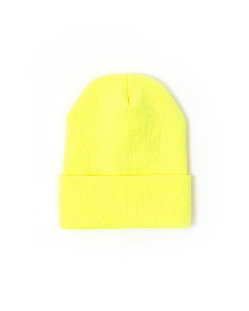 Yellow Brain Dead Logo Head Beanie | AU 8479356-VS