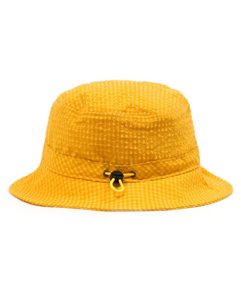 Yellow Brain Dead Seersucker Bucket Hat | AU 4039621-VC