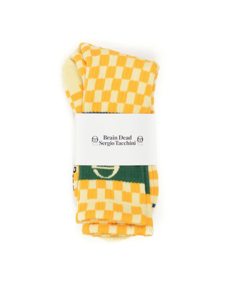 Yellow Brain Dead Sergio Tacchini X Socks | AU 4617925-IG