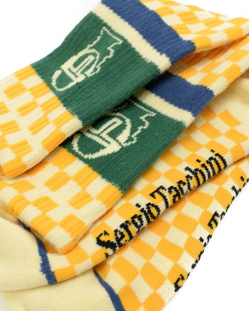 Yellow Brain Dead Sergio Tacchini X Socks | AU 4617925-IG