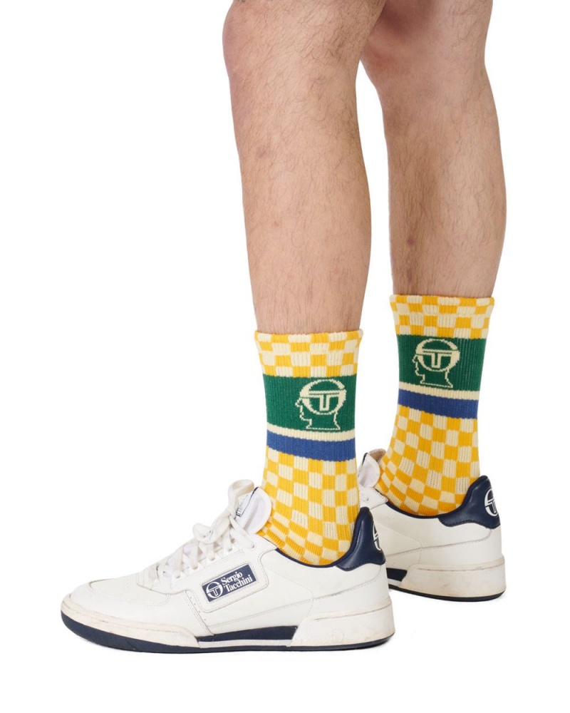 Yellow Brain Dead Sergio Tacchini X Socks | AU 4617925-IG