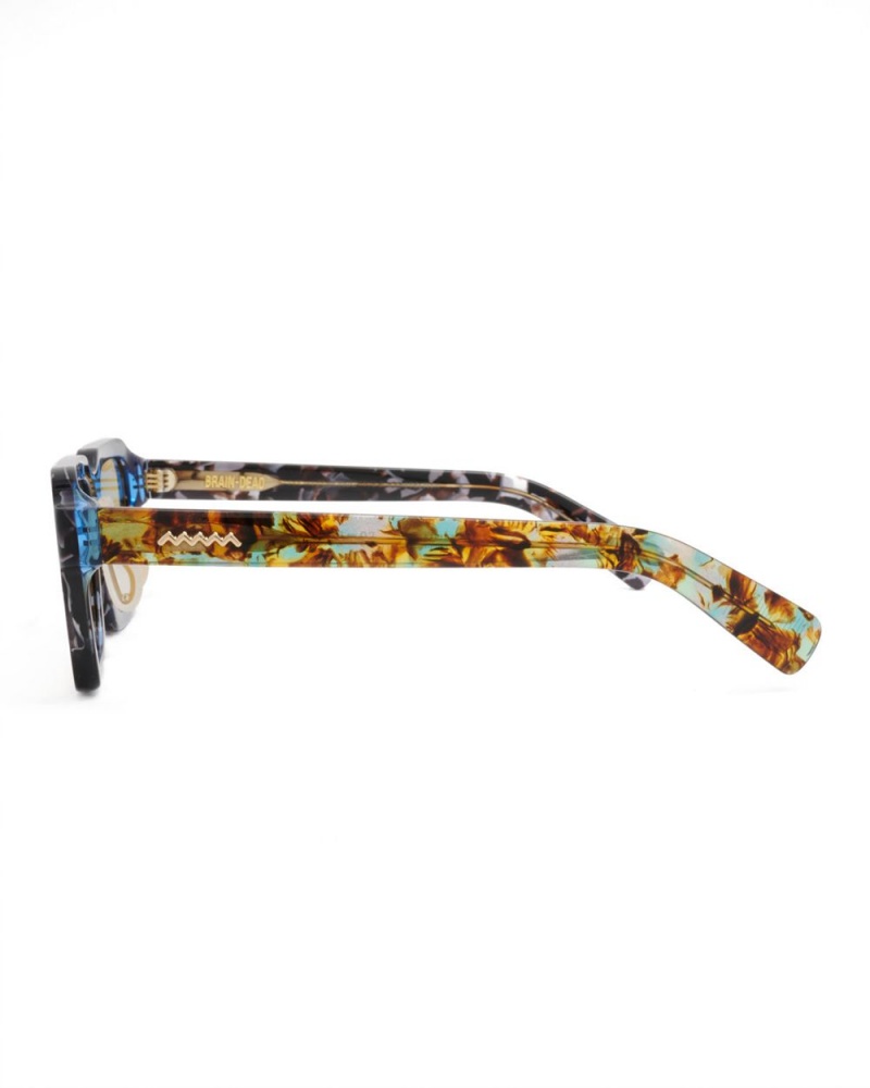 Yellow Brain Dead Staunton Post Modern Primitive Eye Protection Sunglasses | AU 0143265-HK