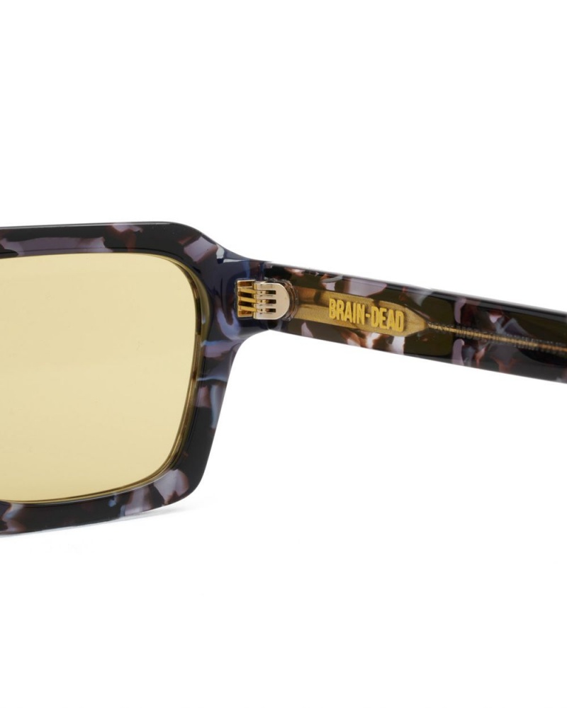 Yellow Brain Dead Staunton Post Modern Primitive Eye Protection Sunglasses | AU 0143265-HK