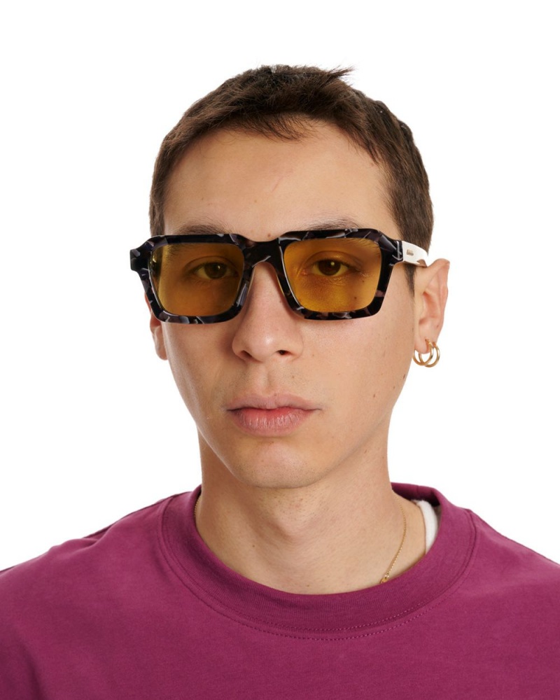 Yellow Brain Dead Staunton Post Modern Primitive Eye Protection Sunglasses | AU 0143265-HK