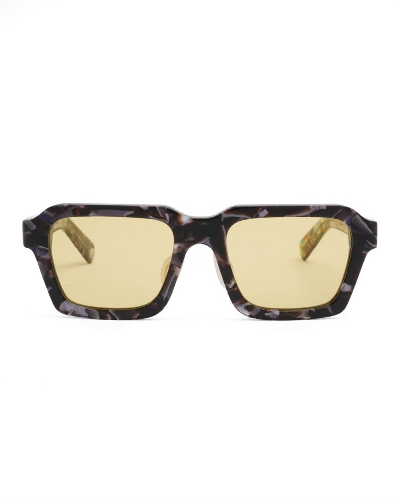 Yellow Brain Dead Staunton Post Modern Primitive Eye Protection Sunglasses | AU 0143265-HK