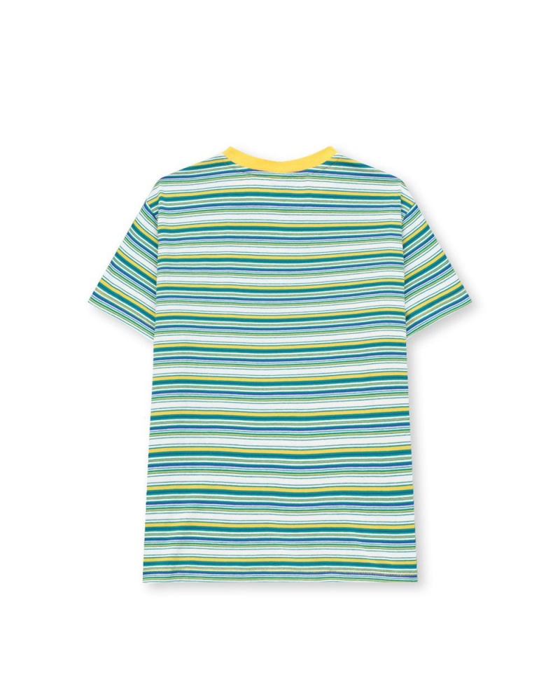 Yellow Brain Dead Striped Baby T-Shirt | AU 0851726-OY