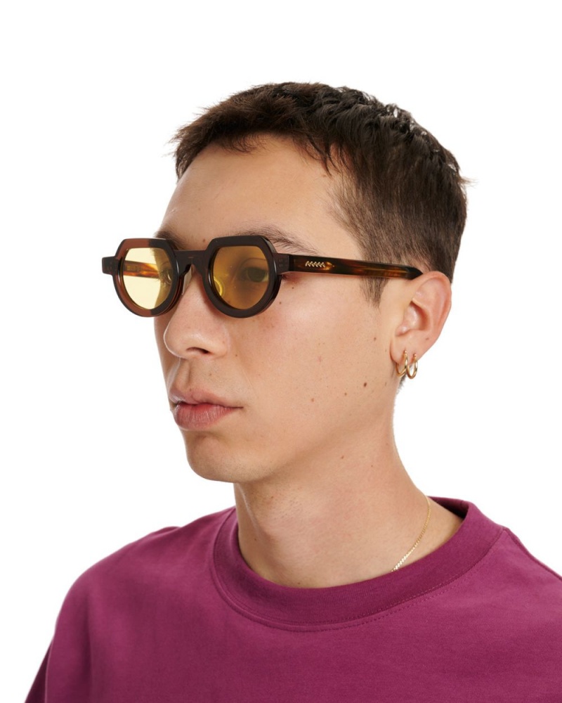 Yellow Brain Dead Tani Post Modern Primitive Eye Protection Sunglasses | AU 3712985-JT