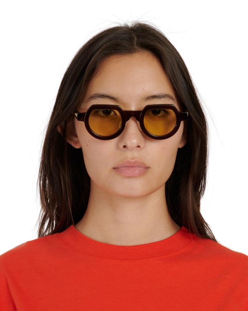 Yellow Brain Dead Tani Post Modern Primitive Eye Protection Sunglasses | AU 3712985-JT